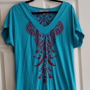 Beautiful turquoise top